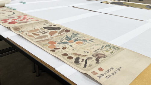 展覧会「きもののヒミツ　友禅のうまれるところ」 への作品貸出に係る調査協力をしました